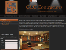 Tablet Screenshot of cccontractors-colorado.com